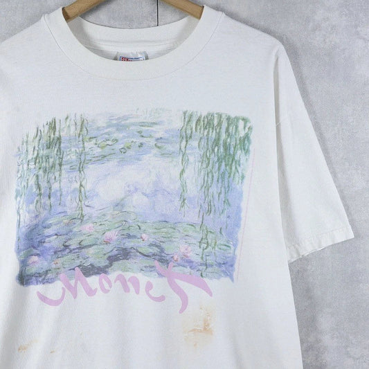 90's Claude Monet "Water Lilies" Art Print T-Shirt S-5XL Unisex T-shirt, Sweatshirt, Hoodie, Long Sleeve Tee - T-Shirt, Sweatshirt, Hoodie