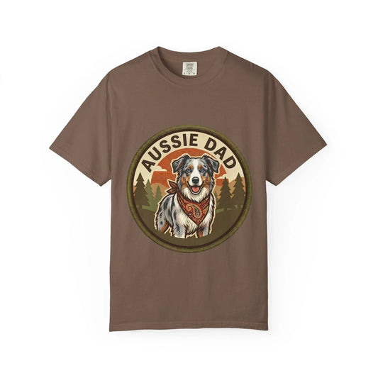 Australian Shepherd Dad T-Shirt Aussie Dog Dad Gift Men Graphic Tee Fathers Day Unisex T-shirt, Sweatshirt, Hoodie, Long Sleeve Tee - T-Shirt, Sweatshirt, Hoodie