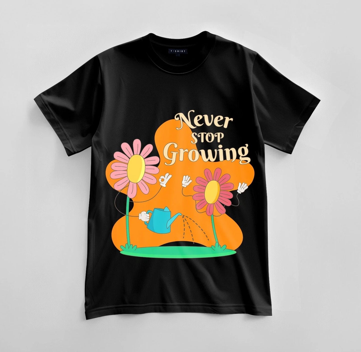 Custom Keep Growing Graphic T-shirt Design Unisex Jersey Short Sleeve Tee Unisex T-shirt, Sweatshirt, Hoodie, Long Sleeve Tee - T-Shirt, Sweatshirt, Hoodie