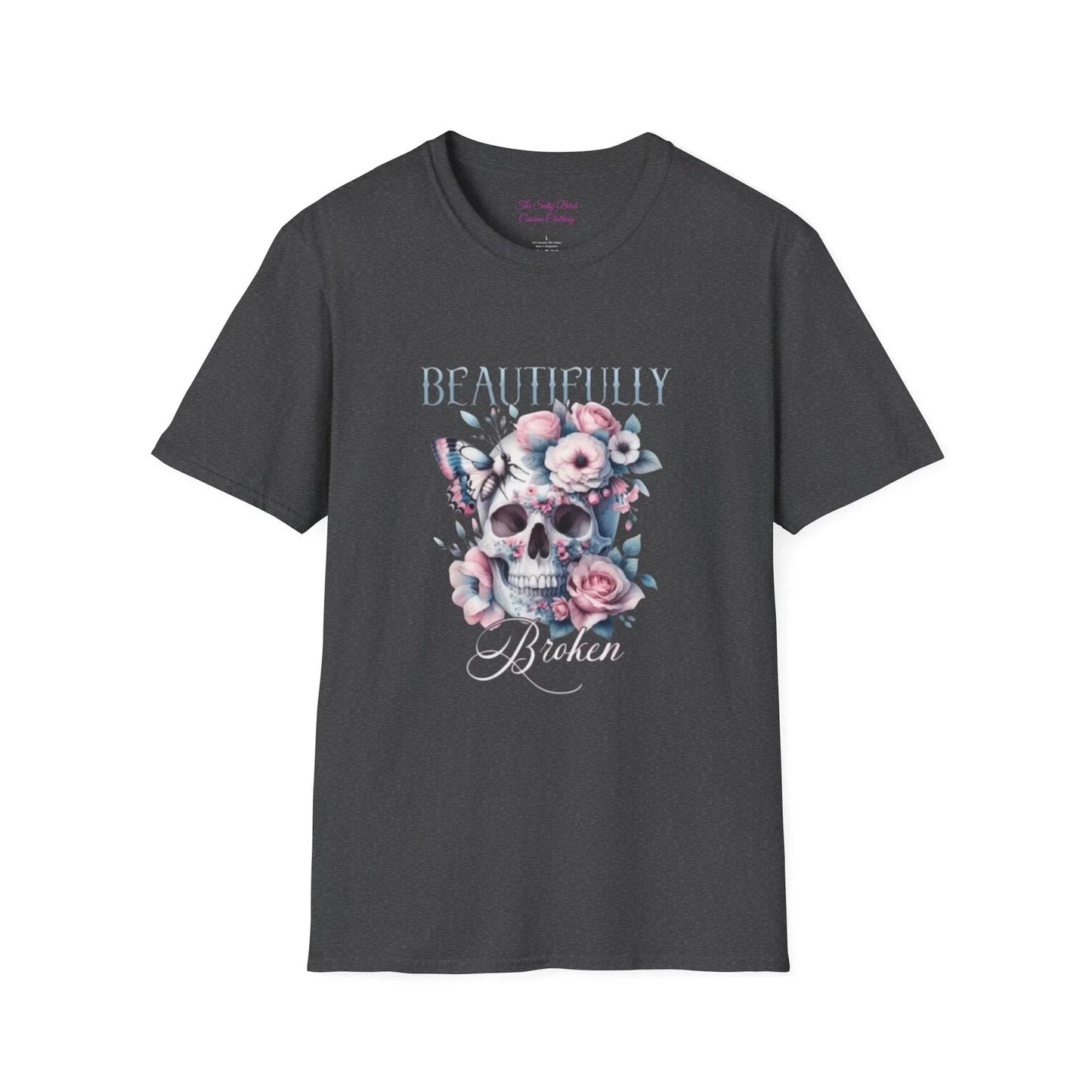 Beautifully Skull Floral T-Shirt, Unisex Graphic Tee, Gift for Her, Trendy [...] Unisex T-shirt, Sweatshirt, Hoodie, Long Sleeve Tee - T-Shirt, Sweatshirt, Hoodie