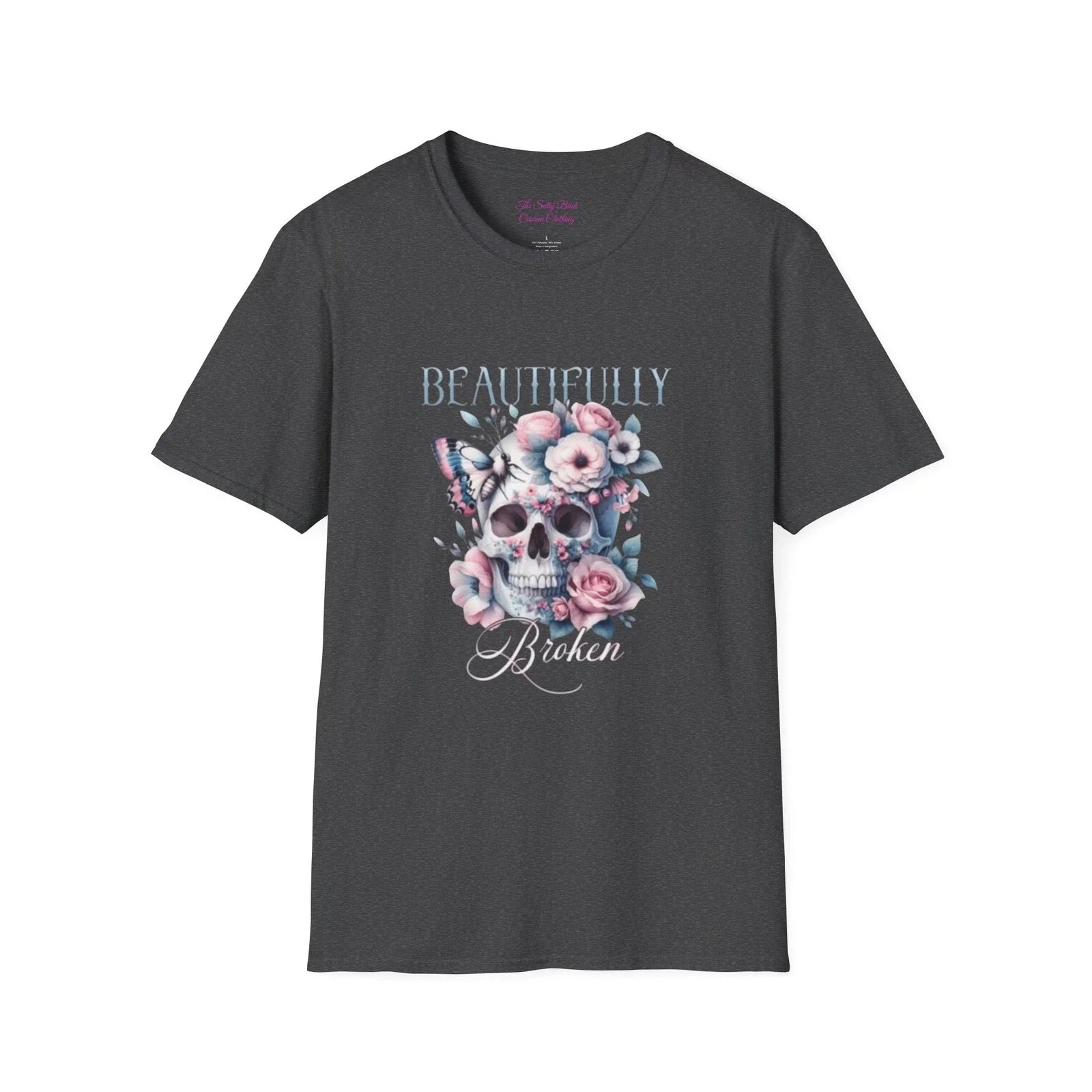 Beautifully Skull Floral T-Shirt, Unisex Graphic Tee, Gift for Her, Trendy [...] Unisex T-shirt, Sweatshirt, Hoodie, Long Sleeve Tee - T-Shirt, Sweatshirt, Hoodie