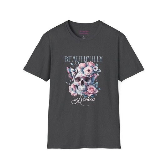 Beautifully Skull Floral T-Shirt, Unisex Graphic Tee, Gift for Her, Trendy [...] Unisex T-shirt, Sweatshirt, Hoodie, Long Sleeve Tee - T-Shirt, Sweatshirt, Hoodie