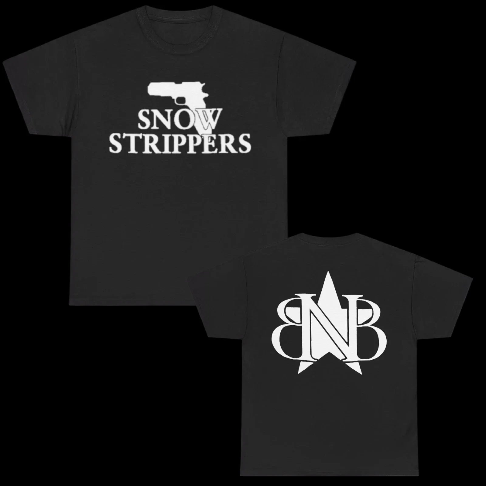 Snow Strippers T Shirt Electronic Dance EDM grunge y2k emo punk goth affliction Unisex T-shirt, Sweatshirt, Hoodie, Long Sleeve Tee - T-Shirt, Sweatshirt, Hoodie