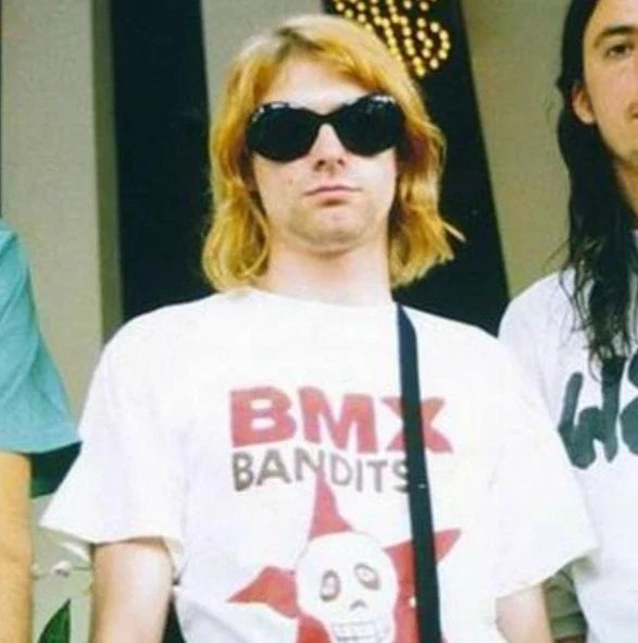 BMX Bandits T-Shirt, Kurt Cobain Tribute, Grunge Music Inspired, Unisex Tee Unisex T-shirt, Sweatshirt, Hoodie, Long Sleeve Tee - T-Shirt, Sweatshirt, Hoodie