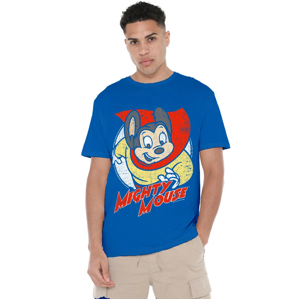 Mighty Mouse Mighty Circle T-Shirt S-2XL, Royal Blue Unisex T-shirt, Sweatshirt, Hoodie, Long Sleeve Tee - T-Shirt, Sweatshirt, Hoodie