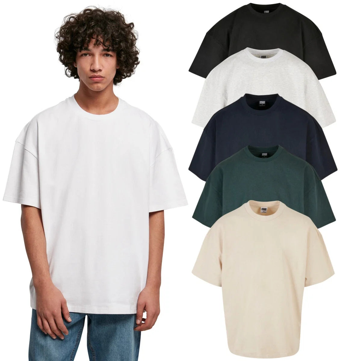 Urban Classics Ultra Heavy Oversized Tee Mens Cotton Jersey T-Shirt sports jersey product view 1