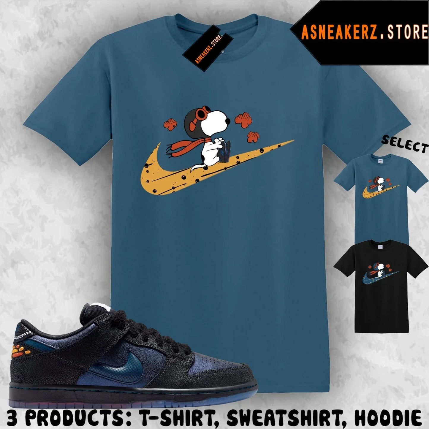 Shirt To Match SB Dunk Low Pro Bluetile Sneaker Matching Tee Fly S Dog T-Shirt Unisex T-shirt, Sweatshirt, Hoodie, Long Sleeve Tee - T-Shirt, Sweatshirt, Hoodie