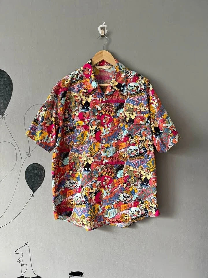 Hysteric Glamour Japan Shirt All-Over Print Cotton Flap Pockets Rare Unisex T-shirt, Sweatshirt, Hoodie, Long Sleeve Tee - T-Shirt, Sweatshirt, Hoodie