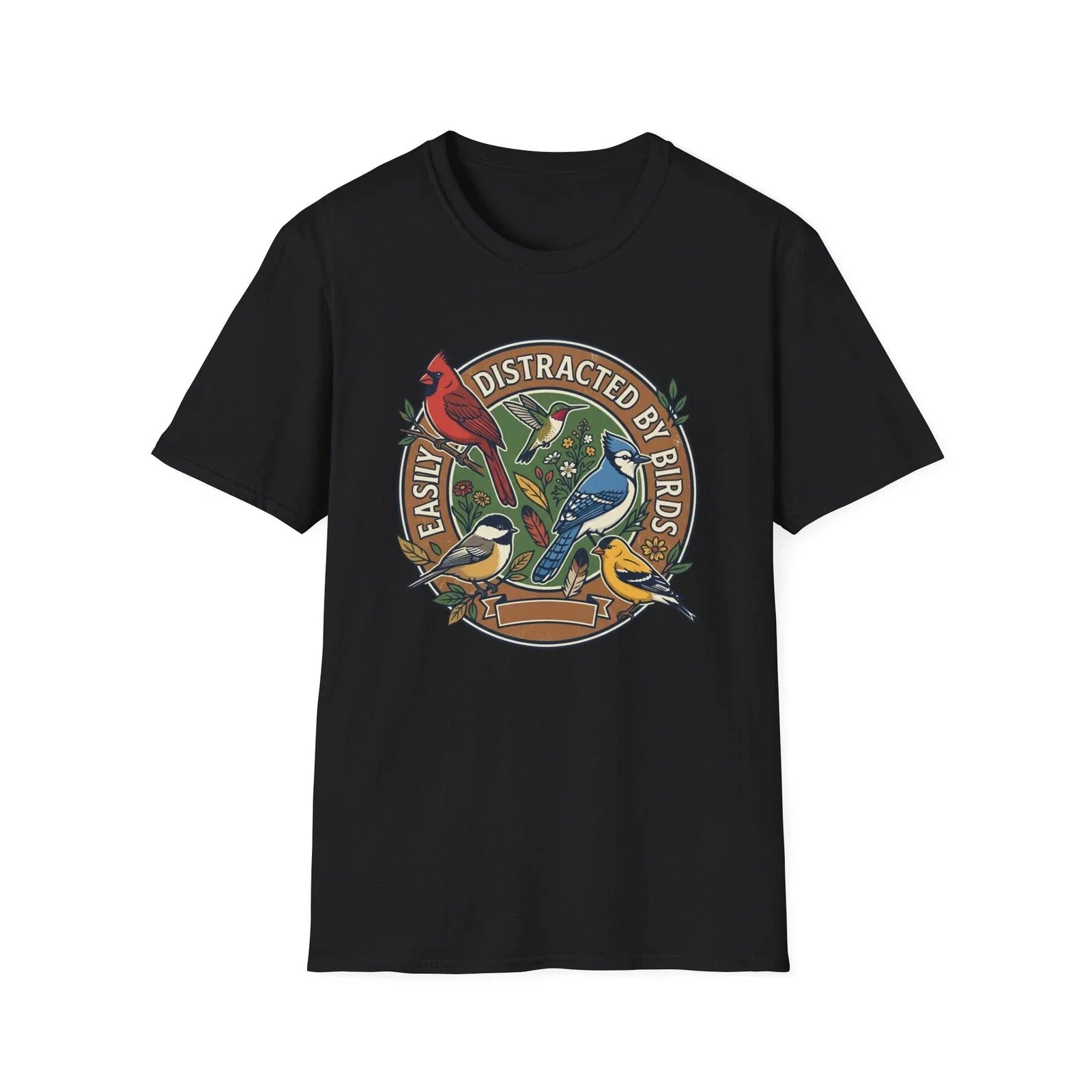 Easily Distracted By Birds Birdwatching Bird Lover Nature Funny Gift Tee Shirt Unisex T-shirt, Sweatshirt, Hoodie, Long Sleeve Tee - T-Shirt, Sweatshirt, Hoodie