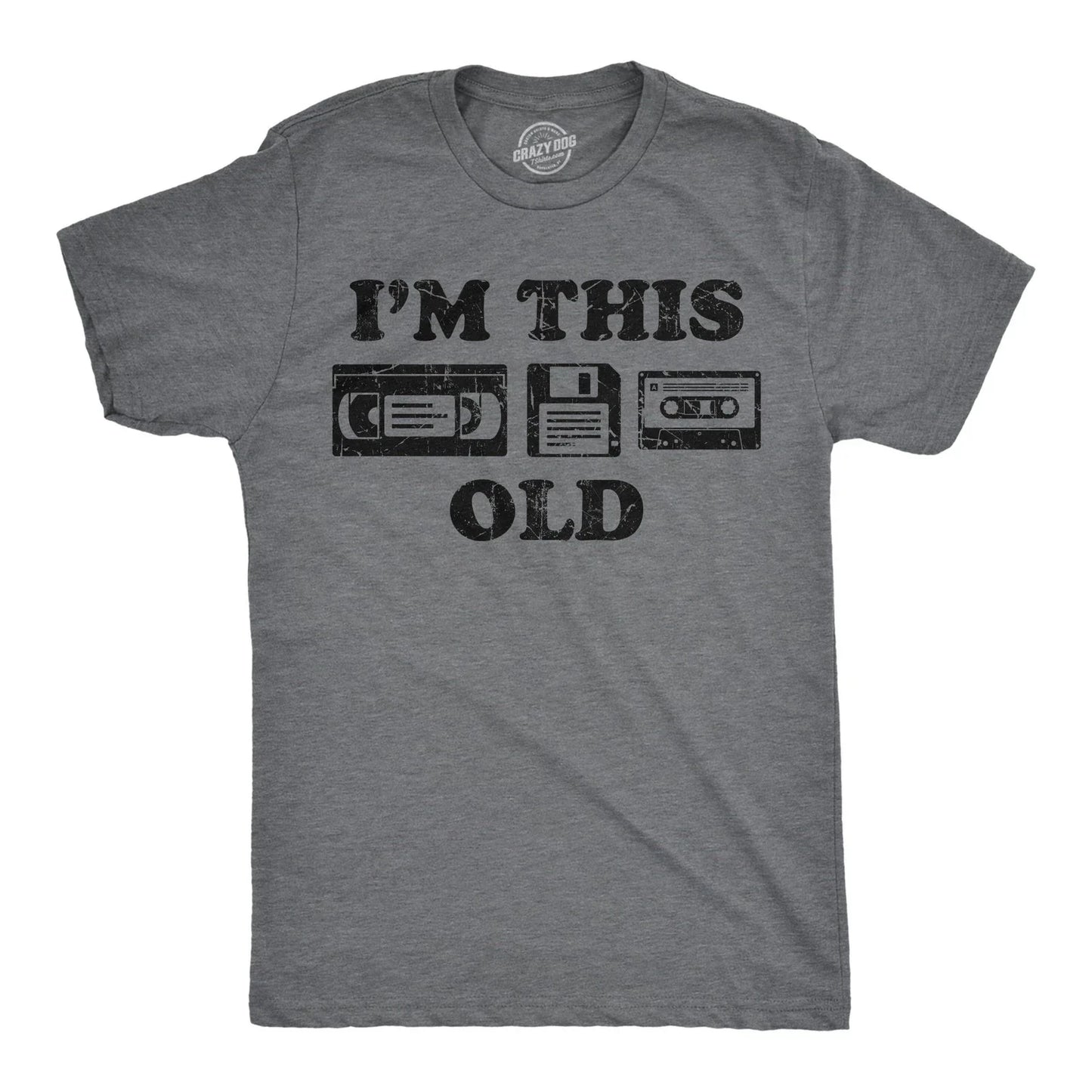 Mens Funny T Shirts Im This Old Sarcastic Retro Video Tape Graphic Novelty Tee Unisex T-shirt, Sweatshirt, Hoodie, Long Sleeve Tee - T-Shirt, Sweatshirt, Hoodie