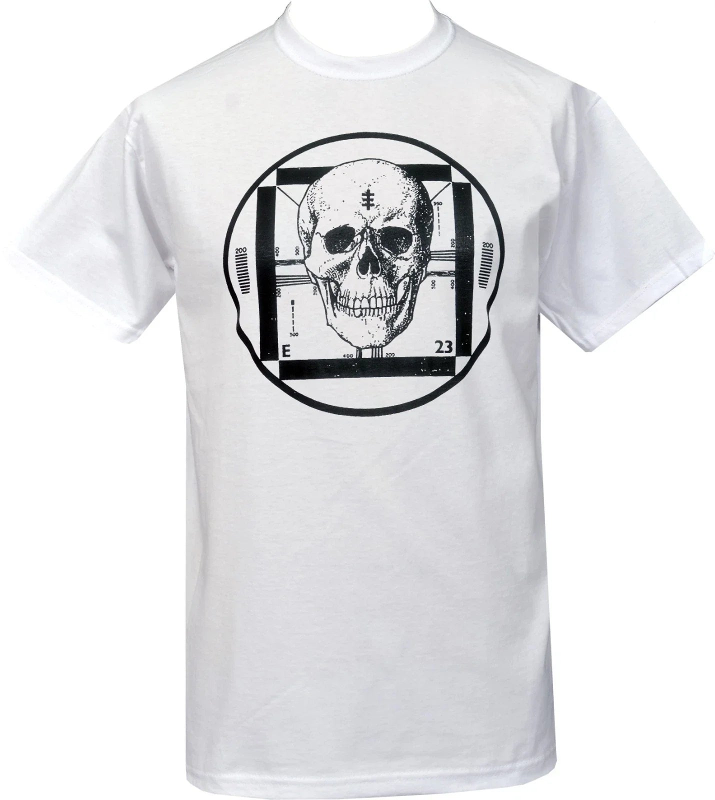 Psychic TV Skull T Shirt Mens White Industrial Punk Graphic PTV Alternative Top Unisex T-shirt, Sweatshirt, Hoodie, Long Sleeve Tee - T-Shirt, Sweatshirt, Hoodie