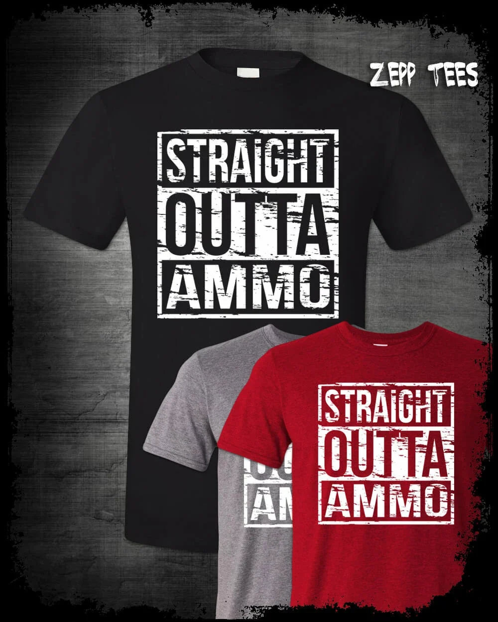 Straight Outta Ammo T-Shirt Ammunition Shortage Meme Pew Pew Life Gun Food 2A Unisex T-shirt, Sweatshirt, Hoodie, Long Sleeve Tee - T-Shirt, Sweatshirt, Hoodie