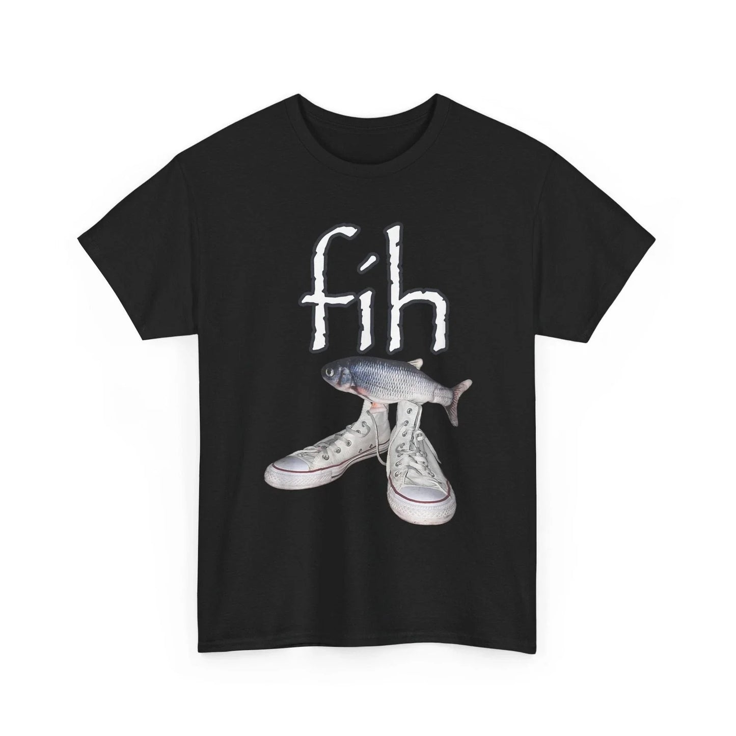 Fih Shoes Fish Funny Misspelled Fish Meme Fih Calling Humor T-Shirt Unisex T-shirt, Sweatshirt, Hoodie, Long Sleeve Tee - T-Shirt, Sweatshirt, Hoodie