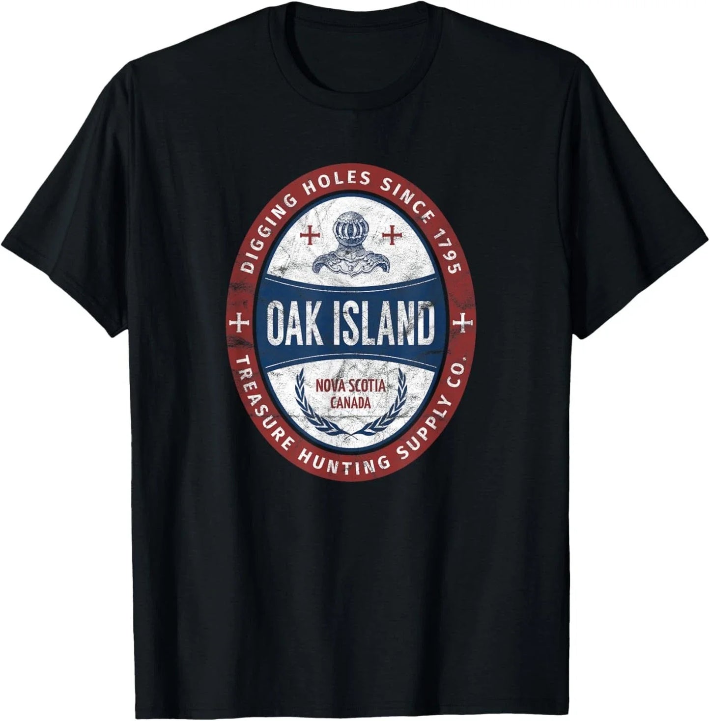 Oak Island Treasure Hunting Retro Templar Knight Treasure Gift Unisex T-Shirt Unisex T-shirt, Sweatshirt, Hoodie, Long Sleeve Tee - T-Shirt, Sweatshirt, Hoodie