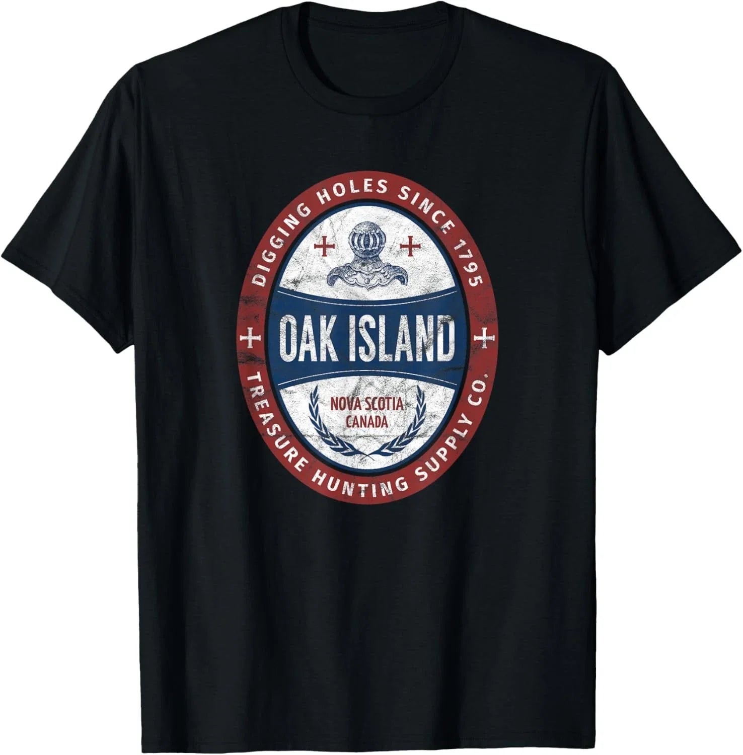 Oak Island Treasure Hunting Retro Templar Knight Treasure Gift Unisex T-Shirt Unisex T-shirt, Sweatshirt, Hoodie, Long Sleeve Tee - T-Shirt, Sweatshirt, Hoodie