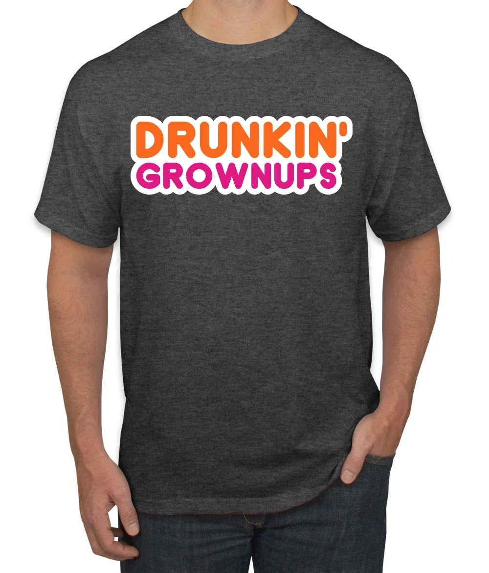 Drunkin Grownups Men Graphic Tshirt Unisex T-shirt, Sweatshirt, Hoodie, Long Sleeve Tee - T-Shirt, Sweatshirt, Hoodie