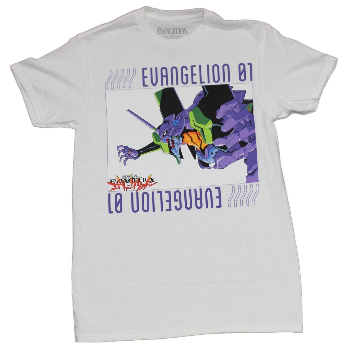 Evangelion New Adult T-Shirt - 01 Mech Attack Box Image Unisex T-shirt, Sweatshirt, Hoodie, Long Sleeve Tee - T-Shirt, Sweatshirt, Hoodie