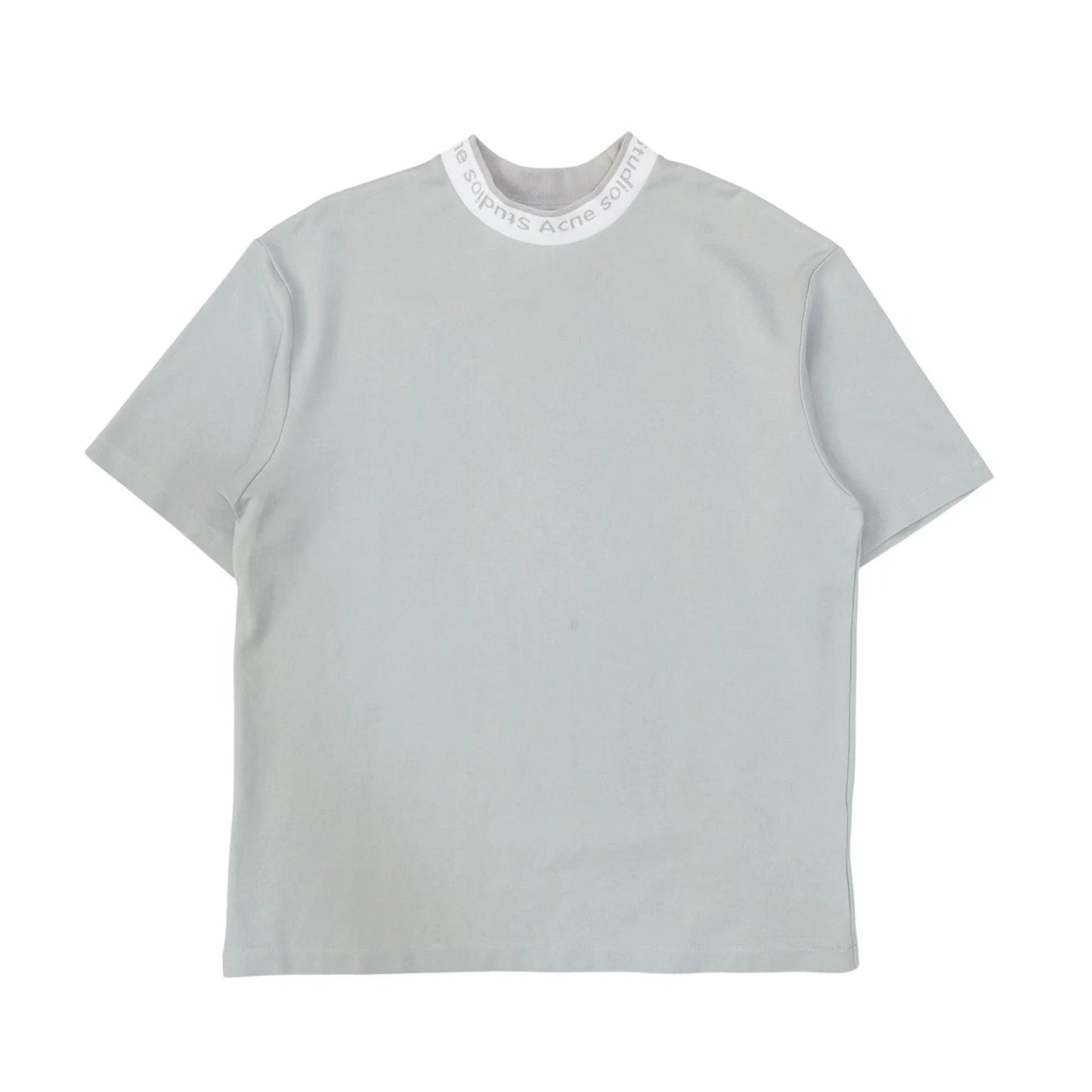 Acne Studios Logo Collar T-Shirt Pale Grey  XXS Unisex T-shirt, Sweatshirt, Hoodie, Long Sleeve Tee - T-Shirt, Sweatshirt, Hoodie