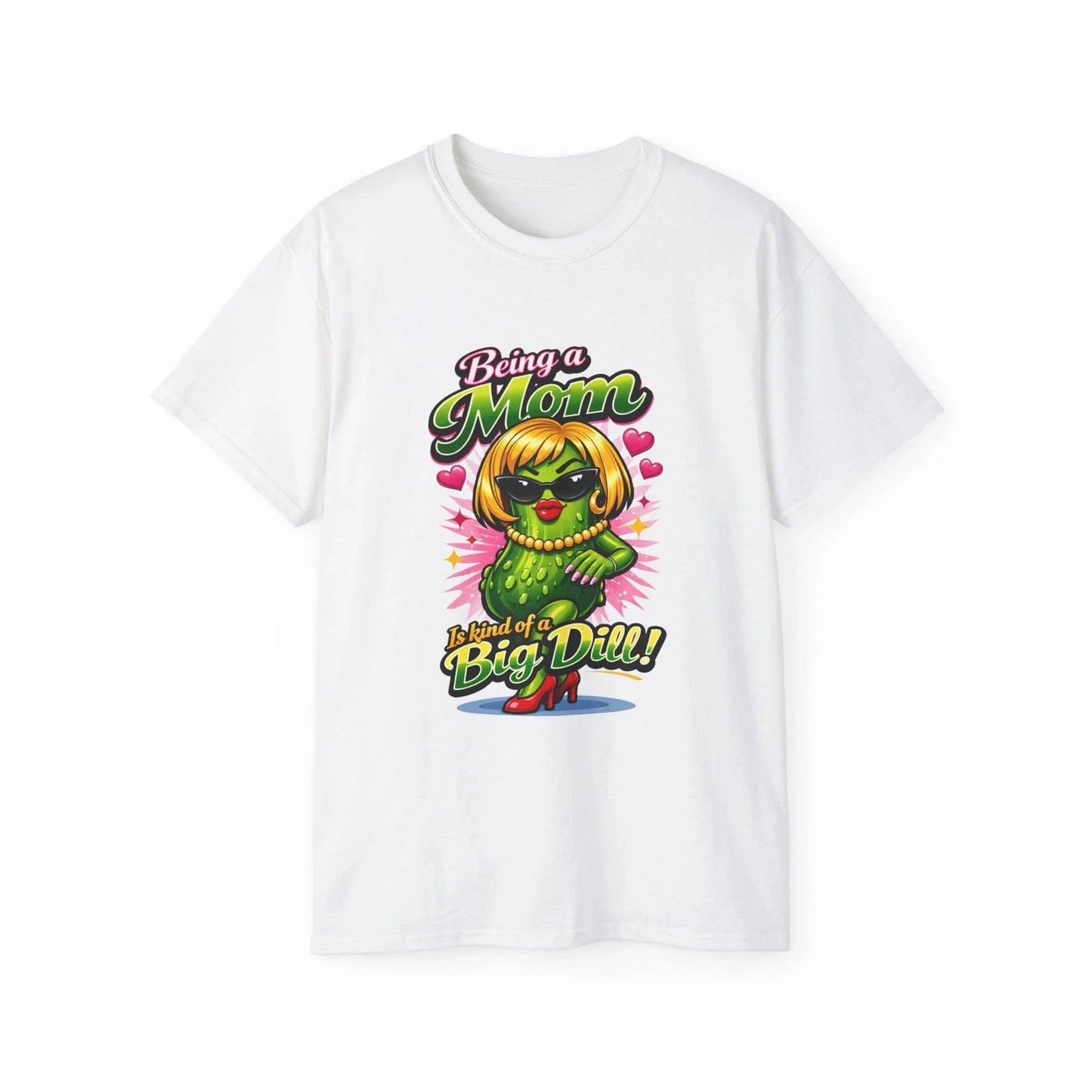 VW Being a mom is Kind of a Big Dill T-Shirt | Mother's Day Pickle Character Tee Unisex T-shirt, Sweatshirt, Hoodie, Long Sleeve Tee - T-Shirt, Sweatshirt, Hoodie