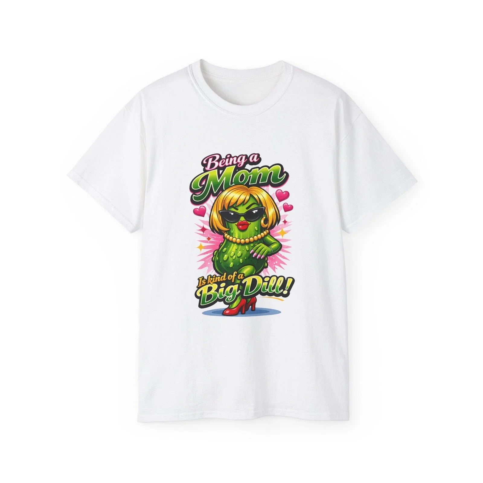 VW Being a mom is Kind of a Big Dill T-Shirt | Mother's Day Pickle Character Tee Unisex T-shirt, Sweatshirt, Hoodie, Long Sleeve Tee - T-Shirt, Sweatshirt, Hoodie