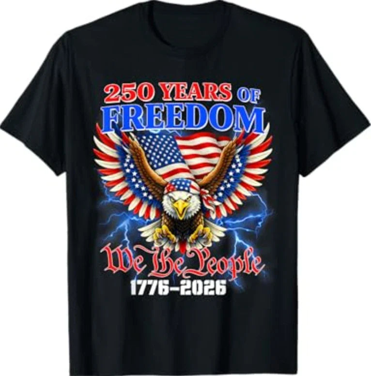 250 Anniversary USA 4th of July Patriotic 250 Years American T-Shirt Unisex T-shirt, Sweatshirt, Hoodie, Long Sleeve Tee - T-Shirt, Sweatshirt, Hoodie