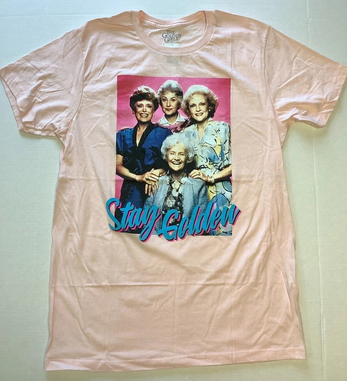 Golden Girls Shirt, Stay Golden, Pink, Short Sleeve Tee, Pick Size S,M,L,XL,2XL Unisex T-shirt, Sweatshirt, Hoodie, Long Sleeve Tee - T-Shirt, Sweatshirt, Hoodie