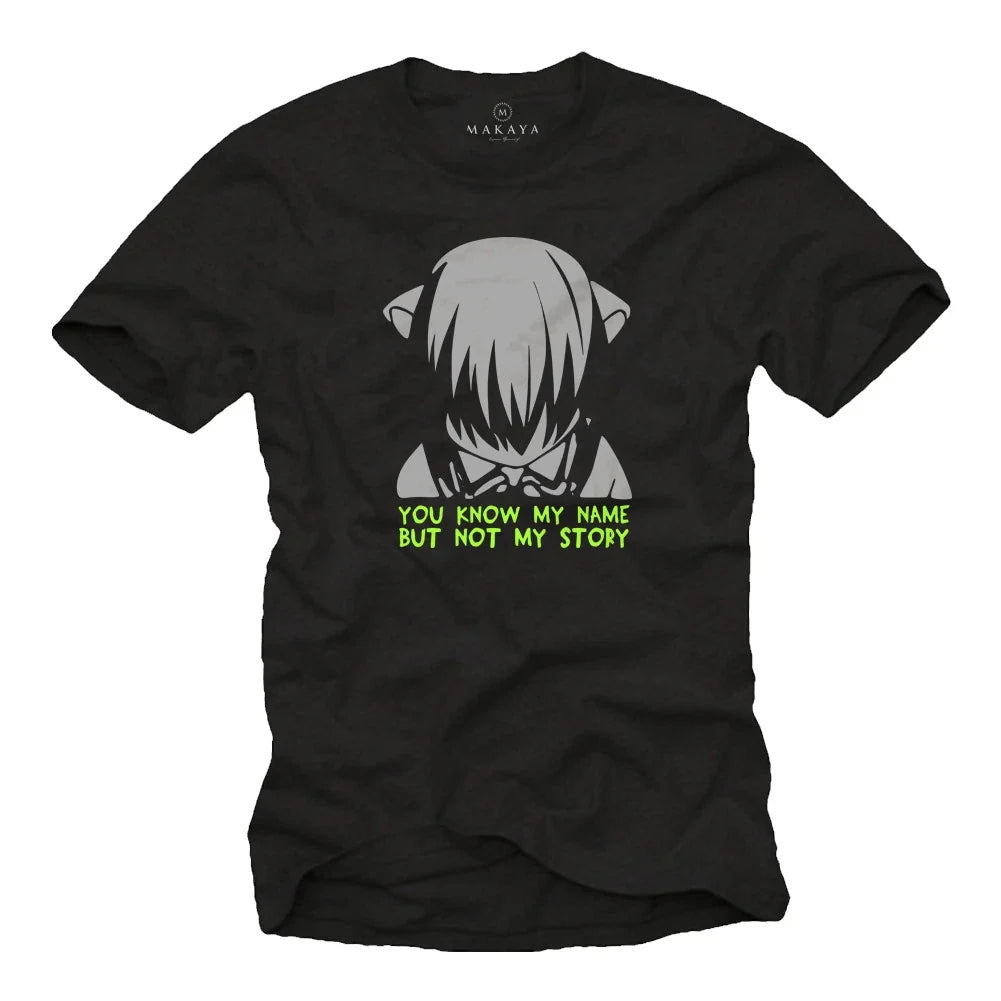 Cool Elves Manga Mens T-Shirt with Anime Song - Men Comic Nerd Shirt Unisex T-shirt, Sweatshirt, Hoodie, Long Sleeve Tee - T-Shirt, Sweatshirt, Hoodie