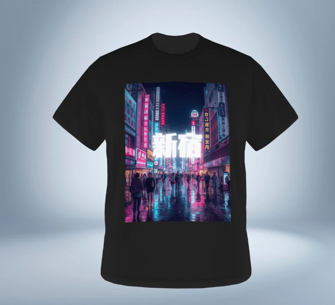 Tokyo Neon City Graphic T-Shirt Ver.1 Shinjuku Original Tokyo Treasures Japan Unisex T-shirt, Sweatshirt, Hoodie, Long Sleeve Tee - T-Shirt, Sweatshirt, Hoodie