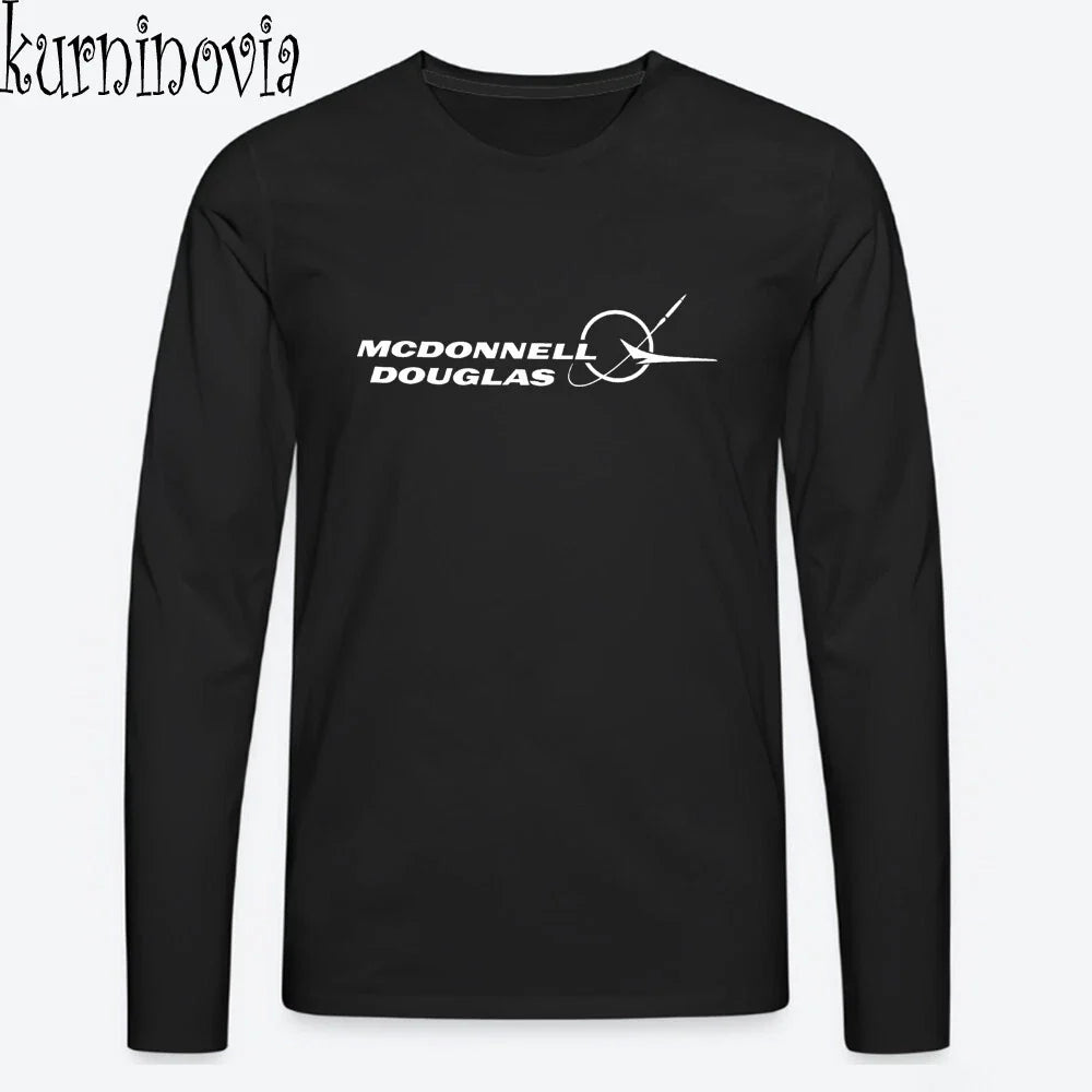 Mcdonnell Douglas Aerospace Black Size S to 2XL Unisex T-shirt, Sweatshirt, Hoodie, Long Sleeve Tee - T-Shirt, Sweatshirt, Hoodie