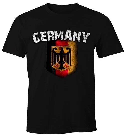 Cool Mens Football World Cup European Championship T-Shirt Germany Flags Design Vintage Look - T-Shirt, Sweatshirt, Hoodie