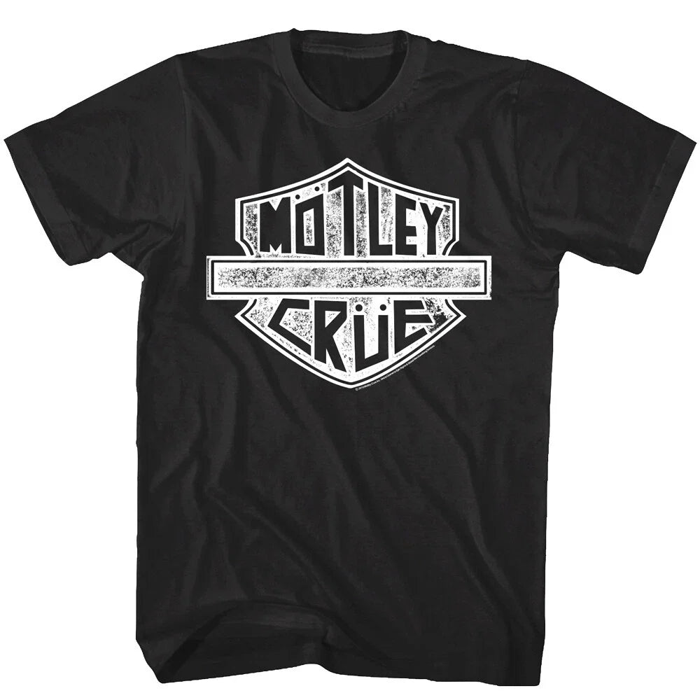 Motley Crue Vintage Biker Logo Men's T Shirt Heavy Metal Rock Band Concert Tour Unisex T-shirt, Sweatshirt, Hoodie, Long Sleeve Tee - T-Shirt, Sweatshirt, Hoodie