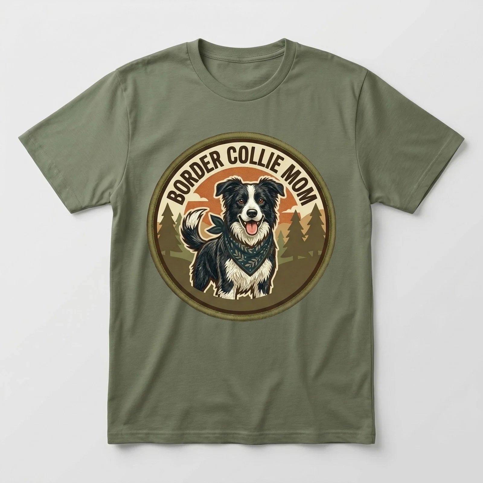 Border Collie Mom T-Shirt BC Dog Gift Women Graphic Tee Mothers Day Vintage Cute Unisex T-shirt, Sweatshirt, Hoodie, Long Sleeve Tee - T-Shirt, Sweatshirt, Hoodie