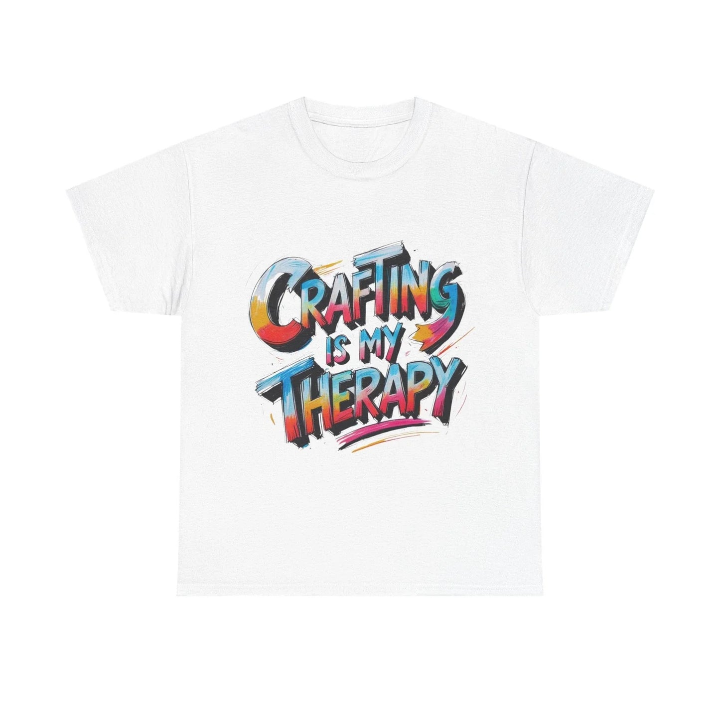 Crafting is My Therapy Unisex Tee, Gift for Crafters, Workshop Apparel, Unisex T-shirt, Sweatshirt, Hoodie, Long Sleeve Tee - T-Shirt, Sweatshirt, Hoodie