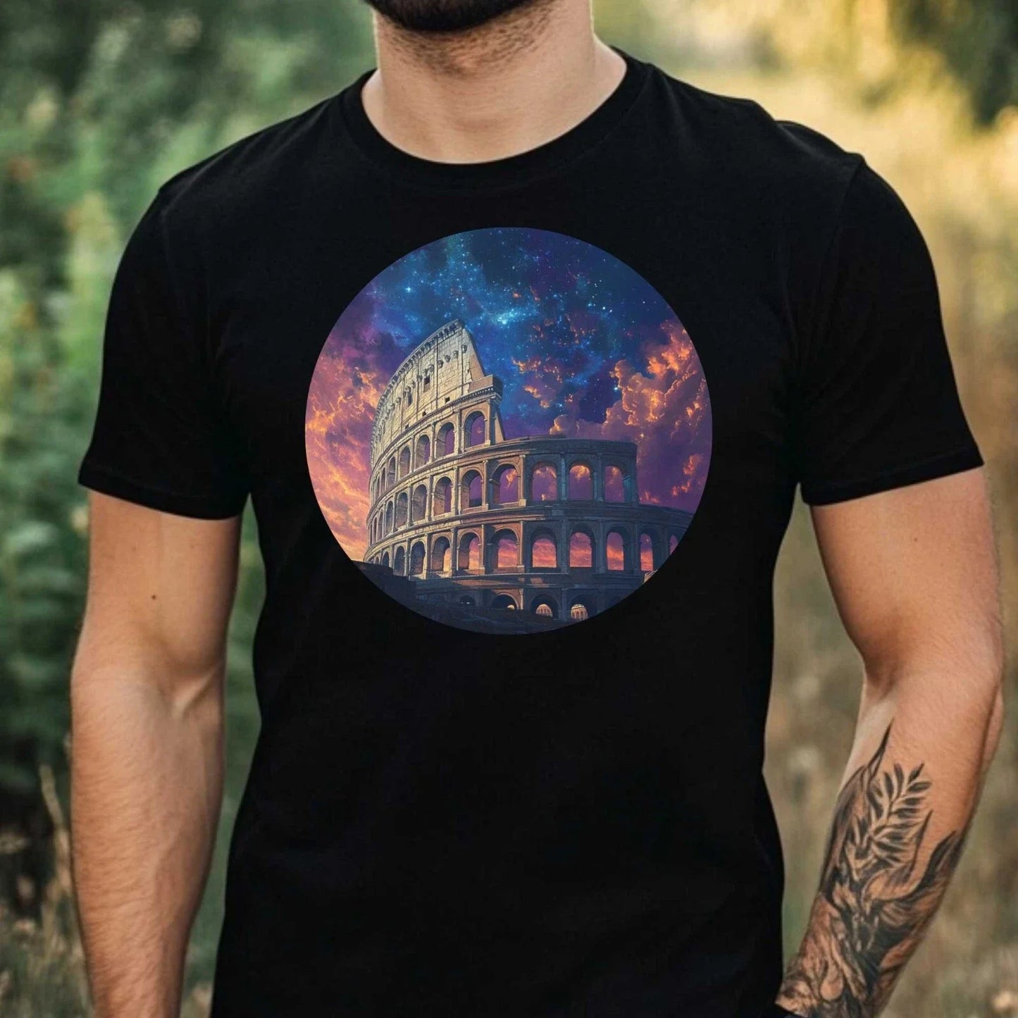 Mens Colosseum Illustration Motif Cotton T-Shirt Size XS to 5XL Unisex T-shirt, Sweatshirt, Hoodie, Long Sleeve Tee - T-Shirt, Sweatshirt, Hoodie