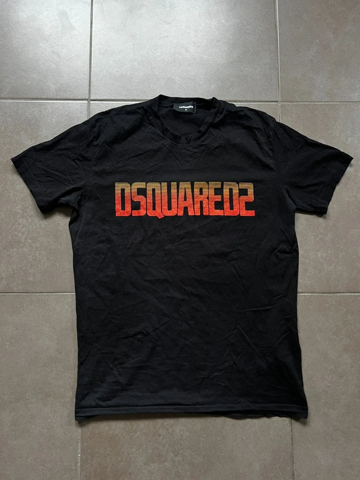 Dsquared2 Men's Black Graphic Logo T-Shirt Cool Fit Size Medium Unisex T-shirt, Sweatshirt, Hoodie, Long Sleeve Tee - T-Shirt, Sweatshirt, Hoodie