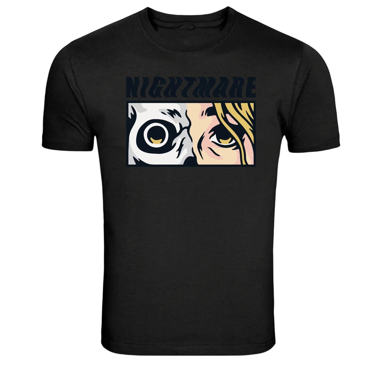Nightmare Skull Face Horror Pop Art Graphic T-Shirt Unisex T-shirt, Sweatshirt, Hoodie, Long Sleeve Tee - T-Shirt, Sweatshirt, Hoodie