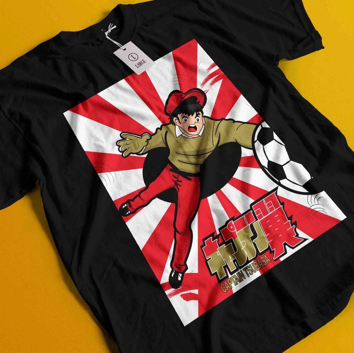 Captain Tsubasa T-Shirt Soccer Manga Tshirt Japanese Anime Football Unisex Tee Unisex T-shirt, Sweatshirt, Hoodie, Long Sleeve Tee - T-Shirt, Sweatshirt, Hoodie