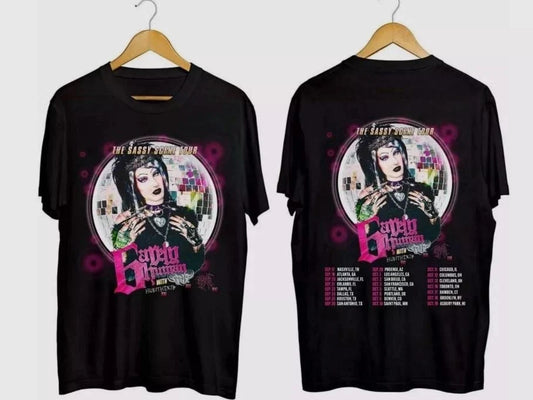 6arelyhuman - The Sassy Scene Tour 2024 Shirt Unisex T-shirt, Sweatshirt, Hoodie, Long Sleeve Tee - T-Shirt, Sweatshirt, Hoodie