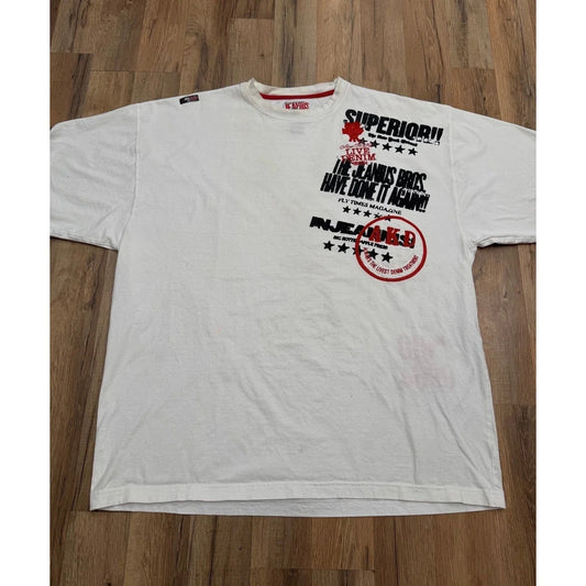 Akademiks 3XL Graphic T Shirt White Y2K Baggy Streetwear Tee Unisex T-shirt, Sweatshirt, Hoodie, Long Sleeve Tee - T-Shirt, Sweatshirt, Hoodie