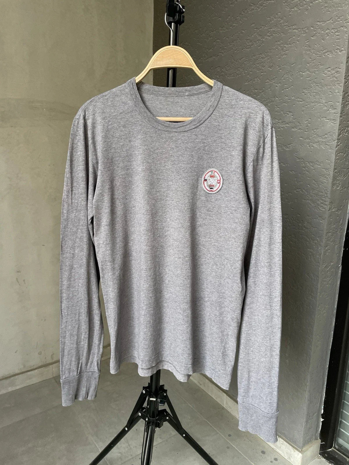 DOLCE & GABBANA Sport Men's Long Sleeve Shirt  Size 48 Graphic Logo D&G Unisex T-shirt, Sweatshirt, Hoodie, Long Sleeve Tee - T-Shirt, Sweatshirt, Hoodie