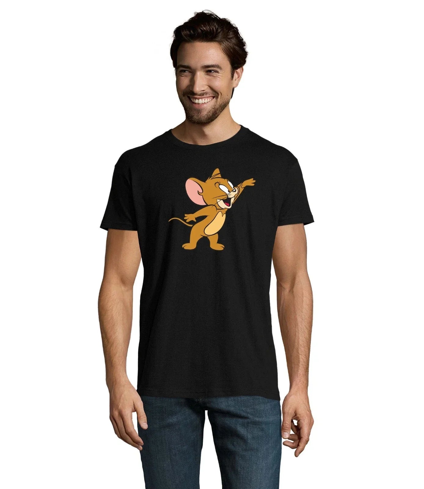 Jerry Tom Cartoon Mouse Cheese Mens Shirt Stylish Fun Fan Cartoon T-Shirt Unisex T-shirt, Sweatshirt, Hoodie, Long Sleeve Tee - T-Shirt, Sweatshirt, Hoodie