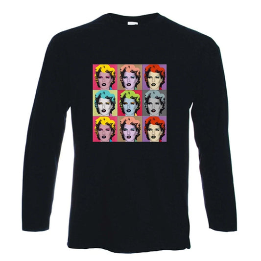 BANKSY KATE MOSS T-SHIRT - Andy Warhol Graffiti Pop Art - Choice Of 5 Colours Unisex T-shirt, Sweatshirt, Hoodie, Long Sleeve Tee - T-Shirt, Sweatshirt, Hoodie