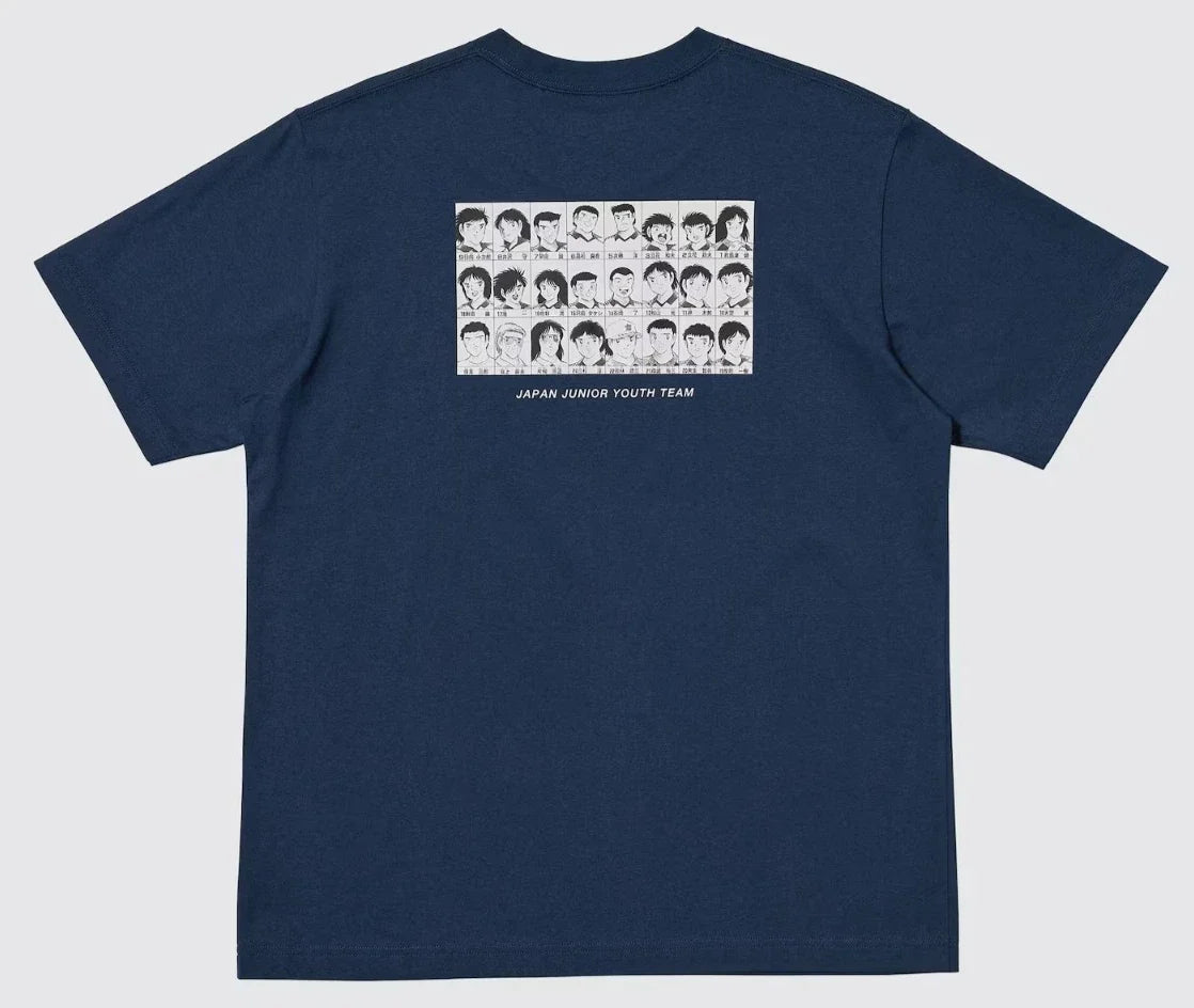 UNIQLO x Captain Tsubasa Oliver y Benji short-sleeve T-shirt NEW Japan XL Navy Unisex T-shirt, Sweatshirt, Hoodie, Long Sleeve Tee - T-Shirt, Sweatshirt, Hoodie