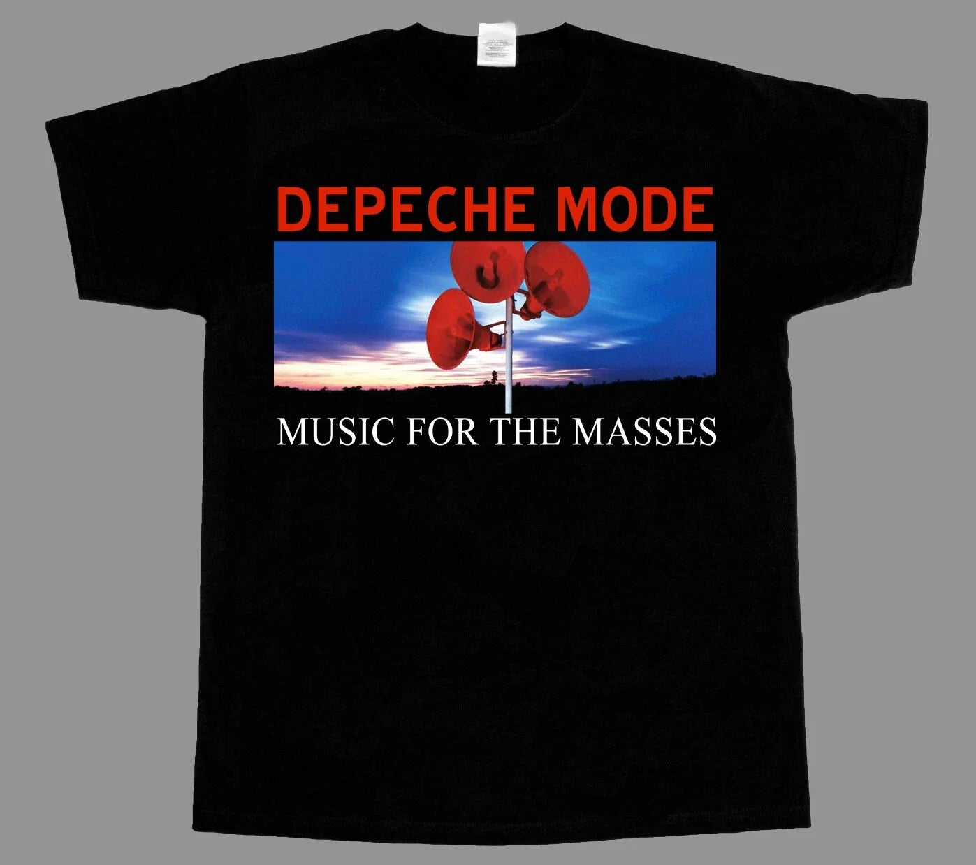 DEPECHE MODE MUSIC FOR THE MASSES SHORT - LONG SLEEVE NEW BLACK T-SHIRT 3-4-5XL Unisex T-shirt, Sweatshirt, Hoodie, Long Sleeve Tee - T-Shirt, Sweatshirt, Hoodie