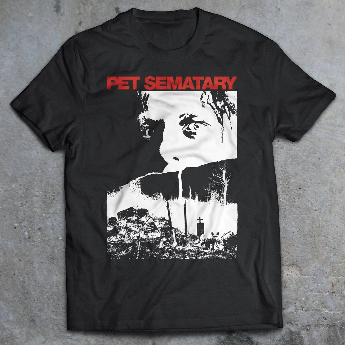 Pet Sematary 1989 Horror Movie T-Shirt , 80s Horror Shirt, Unisex tee Unisex T-shirt, Sweatshirt, Hoodie, Long Sleeve Tee - T-Shirt, Sweatshirt, Hoodie