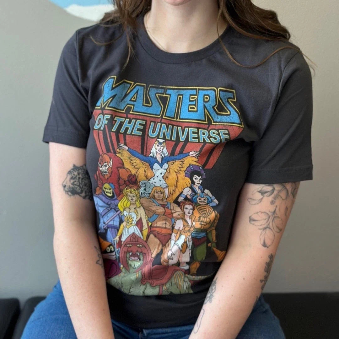 MASTERS OF THE UNIVERSE THE WHOLE GANG Adult Unisex T-Shirt He-Man SM-2XL Unisex T-shirt, Sweatshirt, Hoodie, Long Sleeve Tee - T-Shirt, Sweatshirt, Hoodie