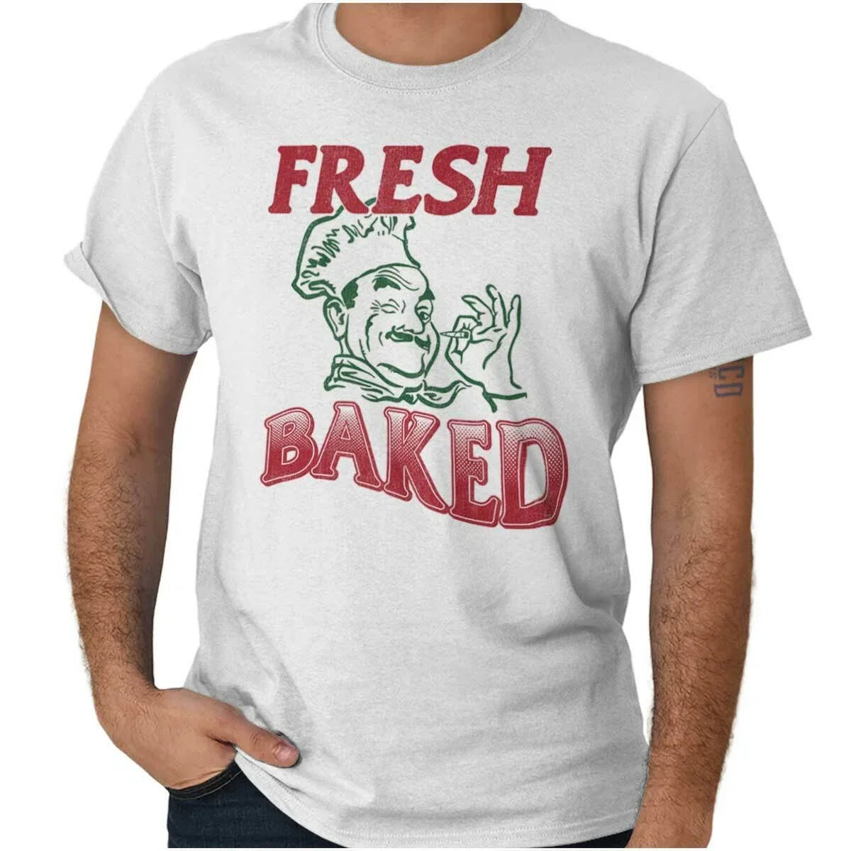 Funny Marijuana Stoner Fresh Baked Blunt Womens or Mens Crewneck T Shirt Tee Unisex T-shirt, Sweatshirt, Hoodie, Long Sleeve Tee - T-Shirt, Sweatshirt, Hoodie