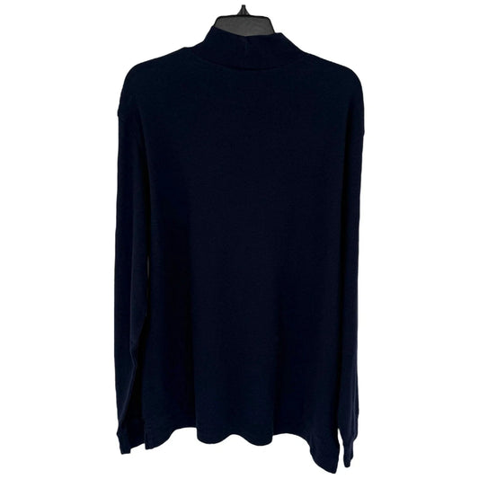 90s Y2K VTG Land's End Turtleneck Long Sleeve Shirt Men L Navy Cotton Base Layer Unisex T-shirt, Sweatshirt, Hoodie, Long Sleeve Tee - T-Shirt, Sweatshirt, Hoodie
