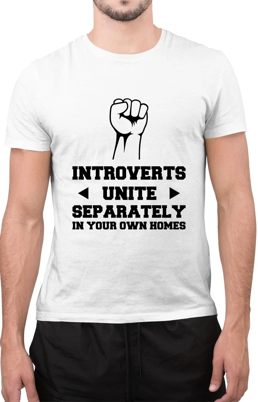 Introverts Unite Separately in Your Own Homes Sarcastic Anti Social T-Shirt Unisex T-shirt, Sweatshirt, Hoodie, Long Sleeve Tee - T-Shirt, Sweatshirt, Hoodie