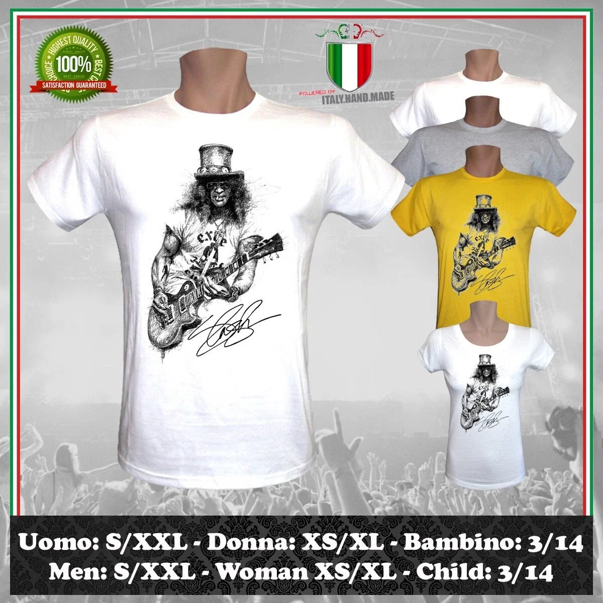 VINTAGE AXL ROSES MEN WOMEN CHILD ALBUM GUNS SLASH DRAWING ART DESIGN T-SHIRT Unisex T-shirt, Sweatshirt, Hoodie, Long Sleeve Tee - T-Shirt, Sweatshirt, Hoodie